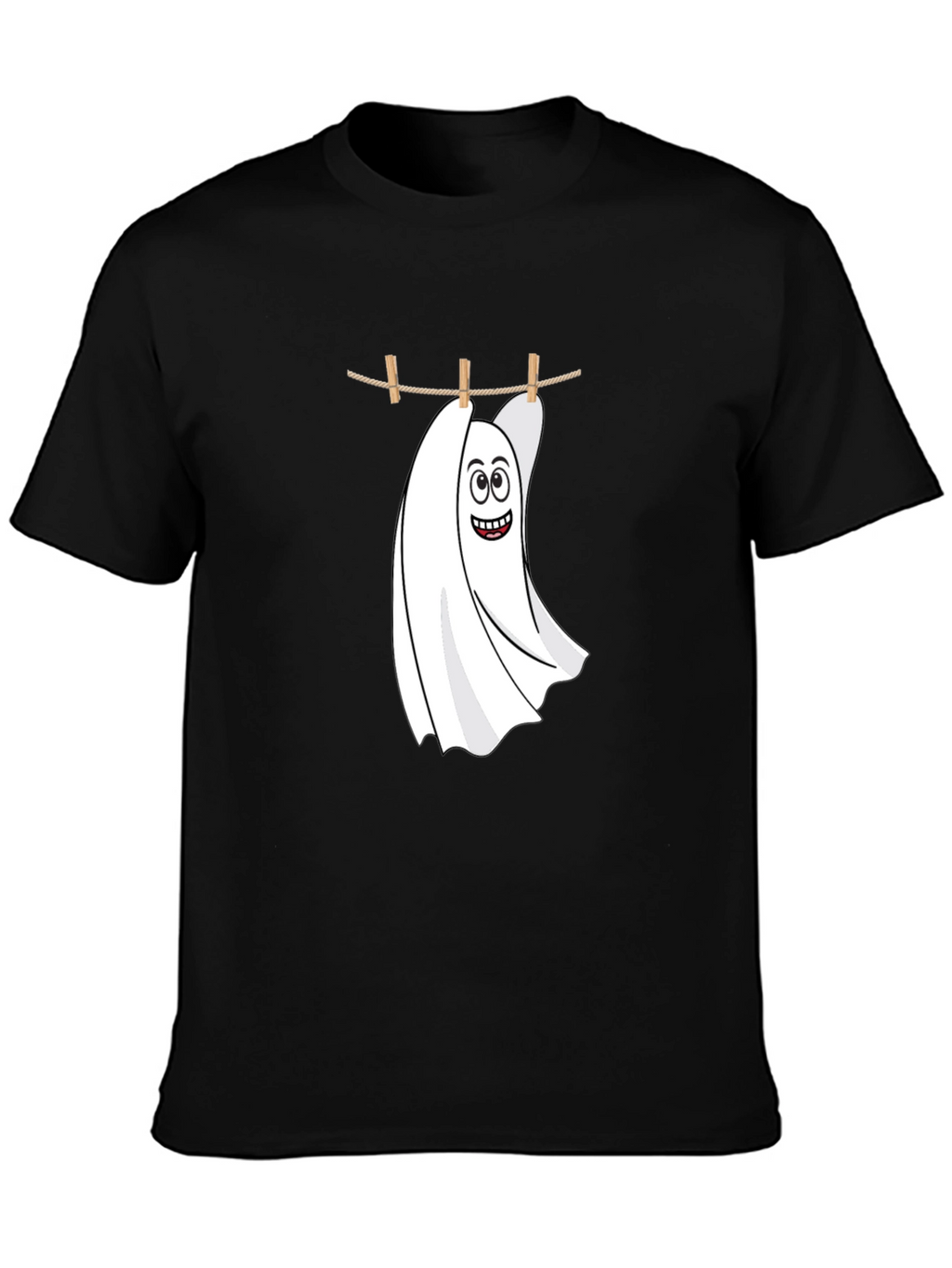 Funny Ghost Laundry T-Shirt - Spooky & Stylish