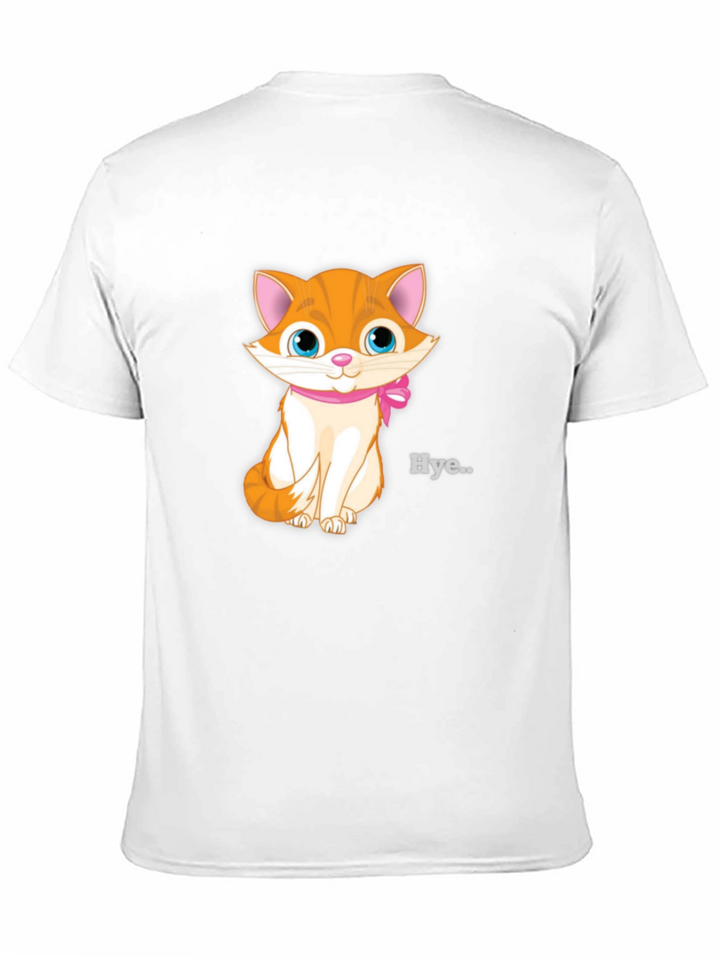 Cute Kitten Graphic Tee - Black