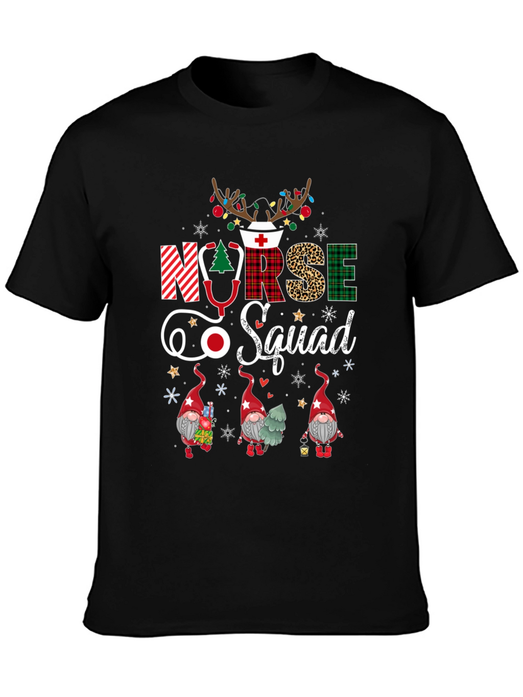 Nurse Squad Christmas Graphic Tee