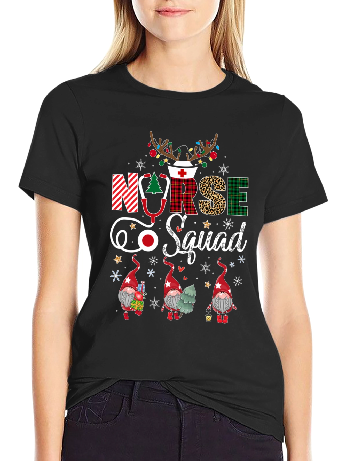 Nurse Squad Christmas Graphic Tee