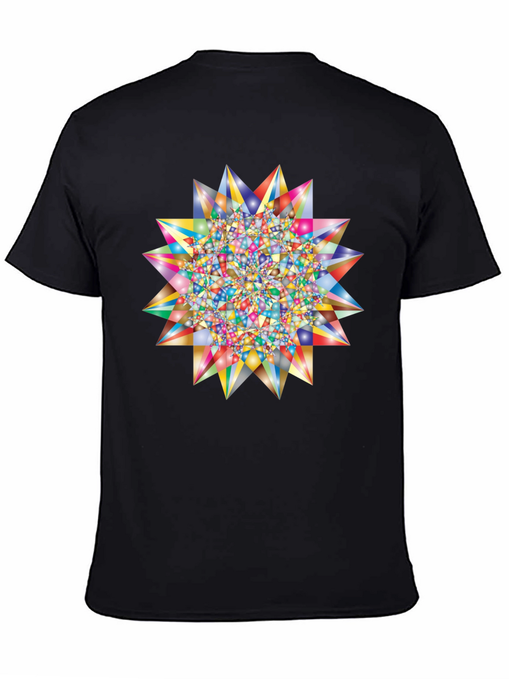 Geometric Starburst Graphic T-Shirt