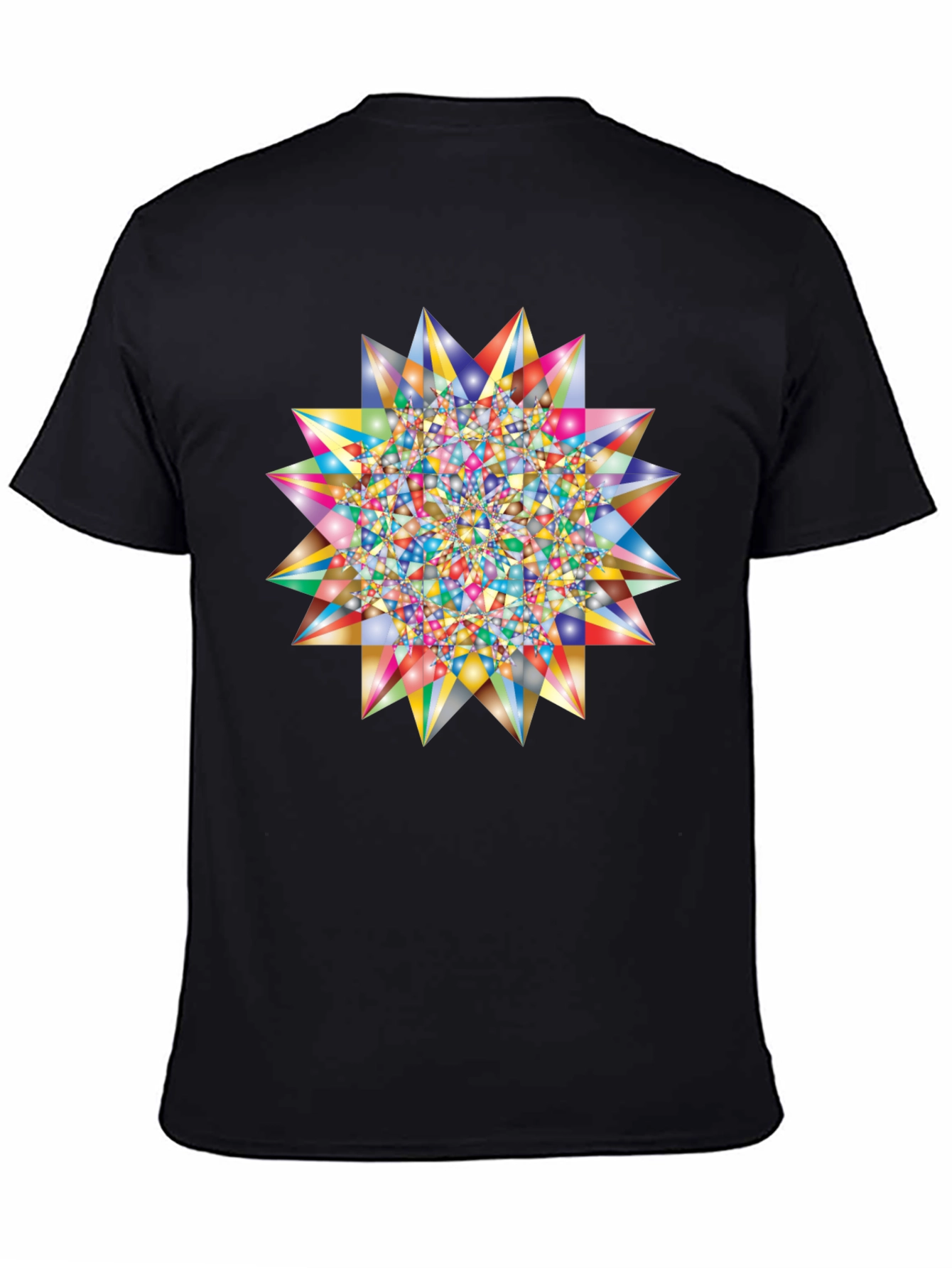 Geometric Starburst Graphic T-Shirt