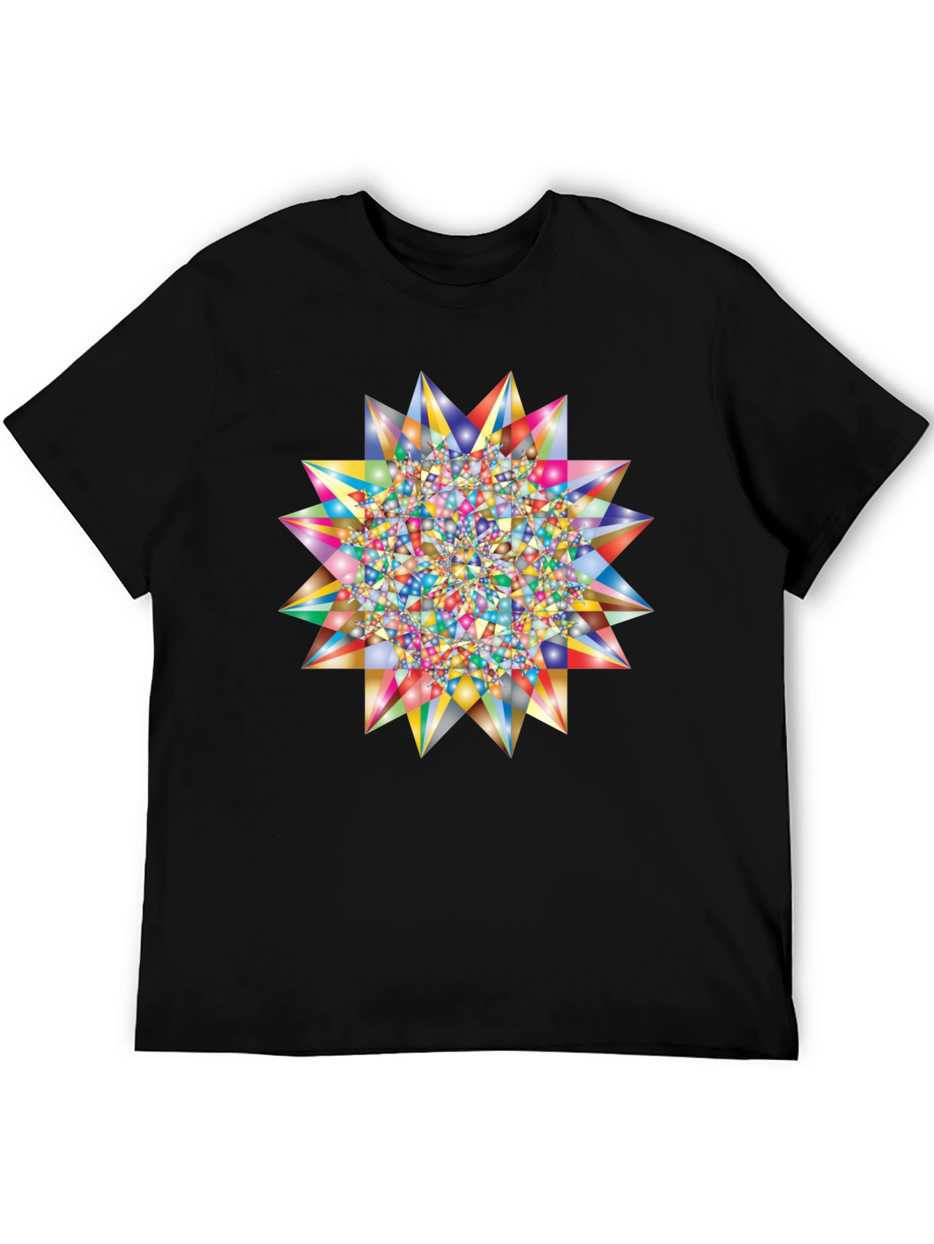 Geometric Starburst Graphic T-Shirt