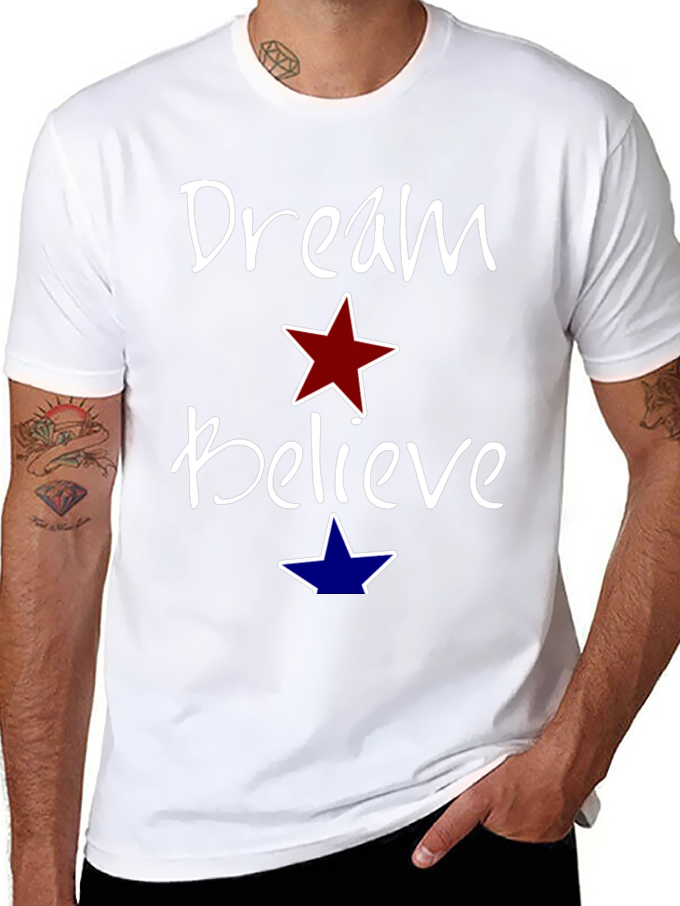 Dream Believe Graphic Tee - Motivational Unisex Shirt