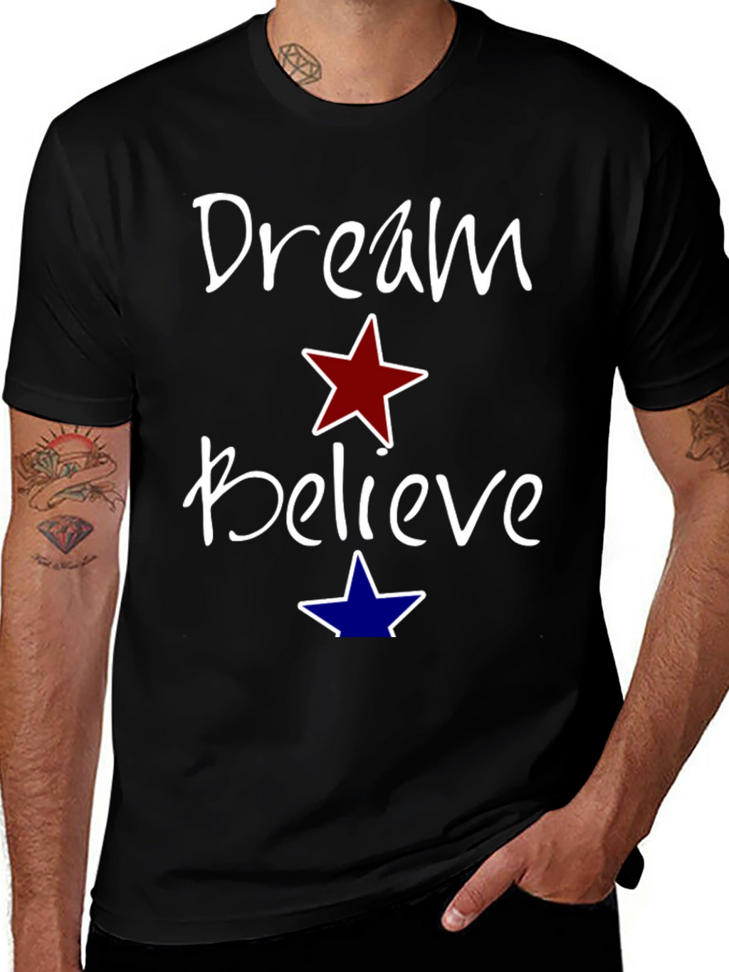 Dream Believe Graphic Tee - Motivational Unisex Shirt