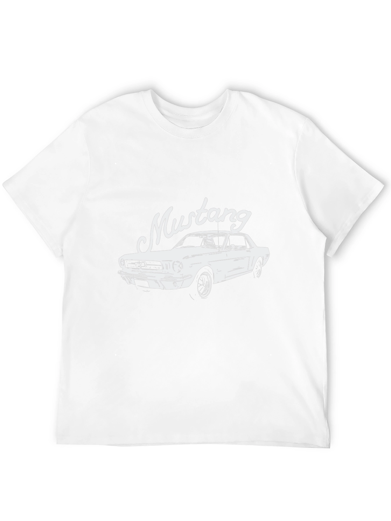 Classic Mustang Graphic Tee - Black Cotton