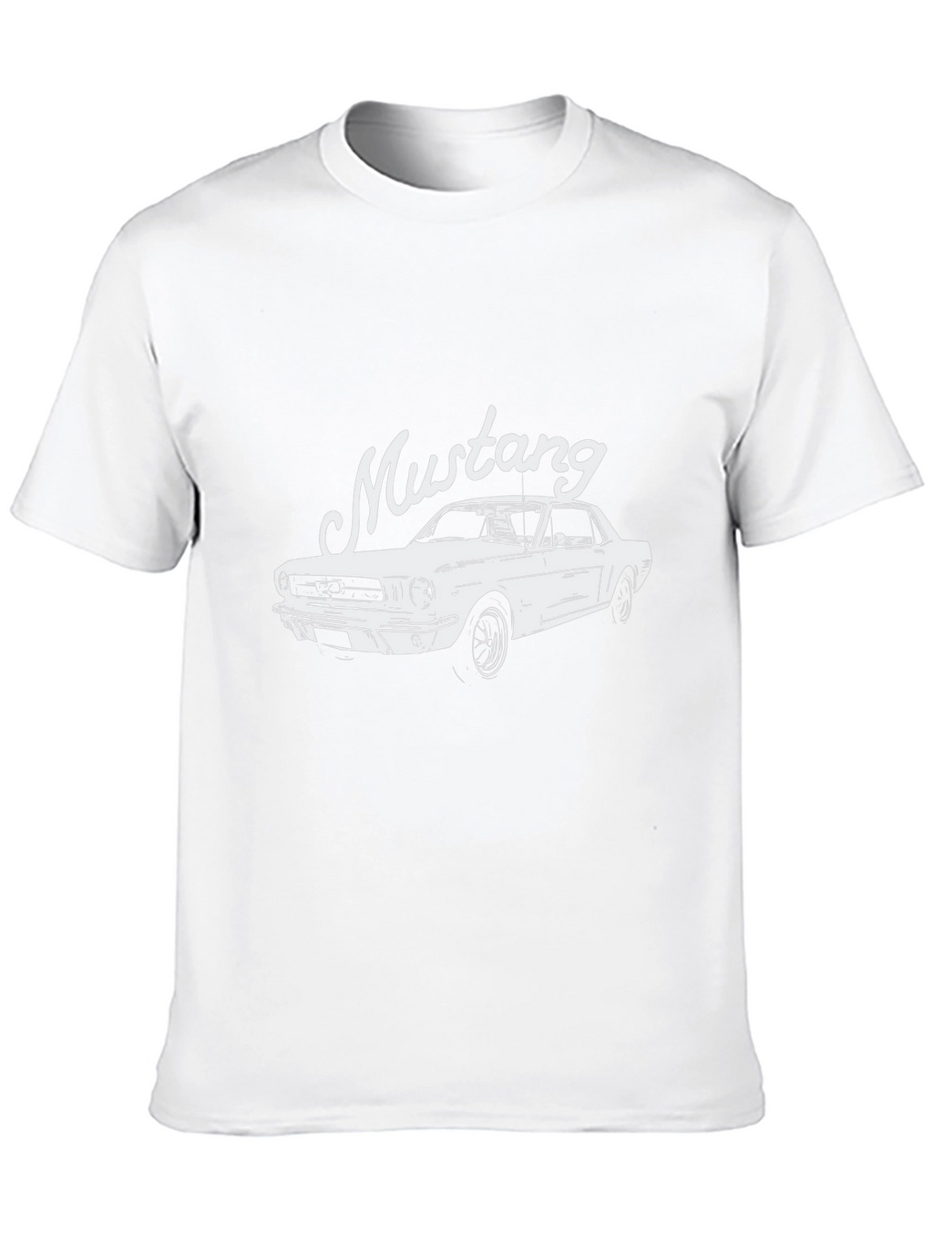 Classic Mustang Graphic Tee - Black Cotton