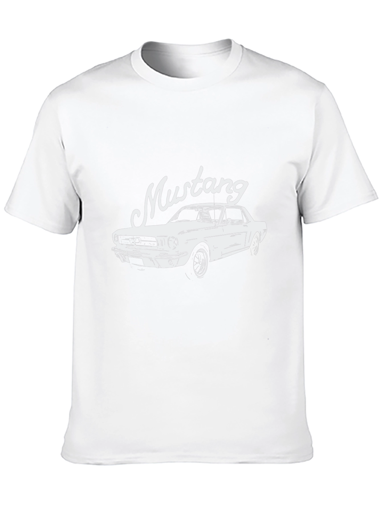 Classic Mustang Graphic Tee - Black Cotton