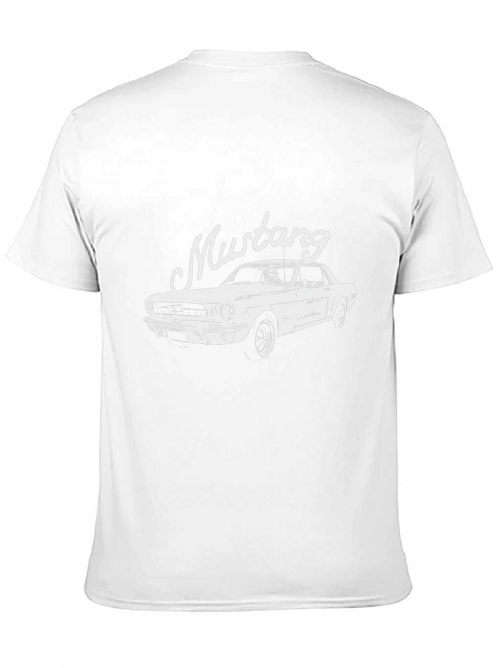 Classic Mustang Graphic Tee - Black Cotton