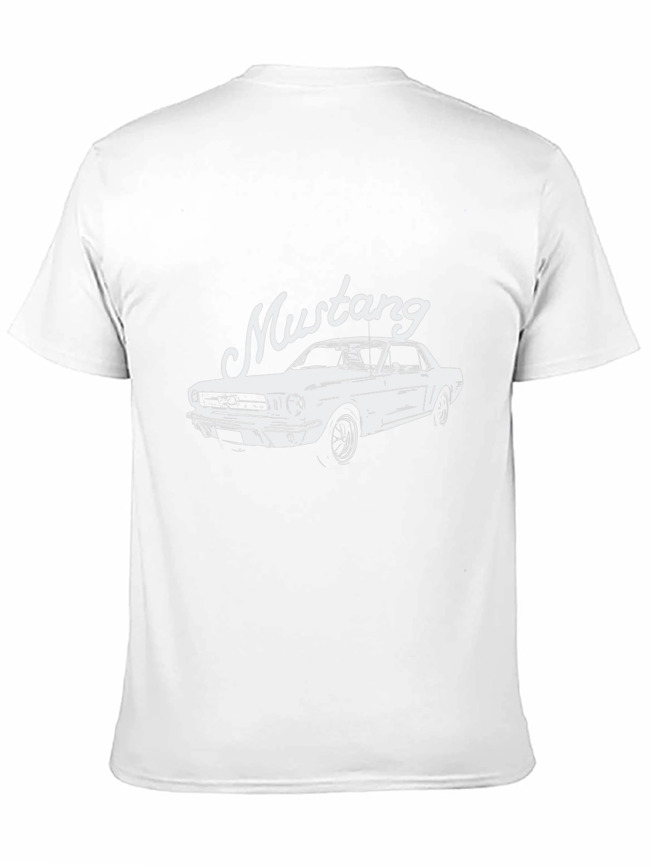 Classic Mustang Graphic Tee - Black Cotton