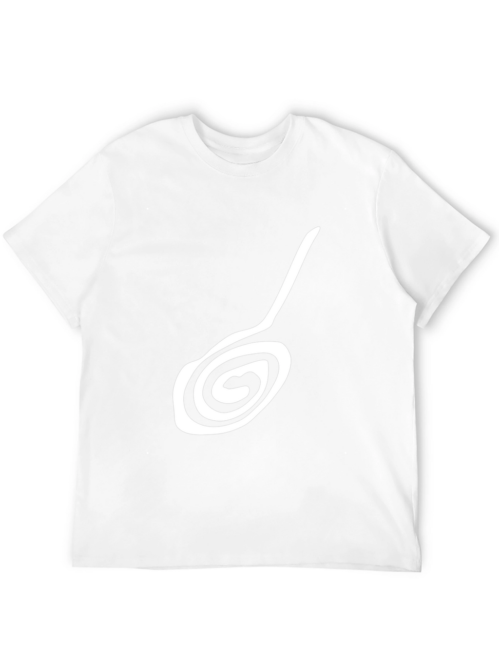 Stylish Black T-Shirt with Unique Abstract Design