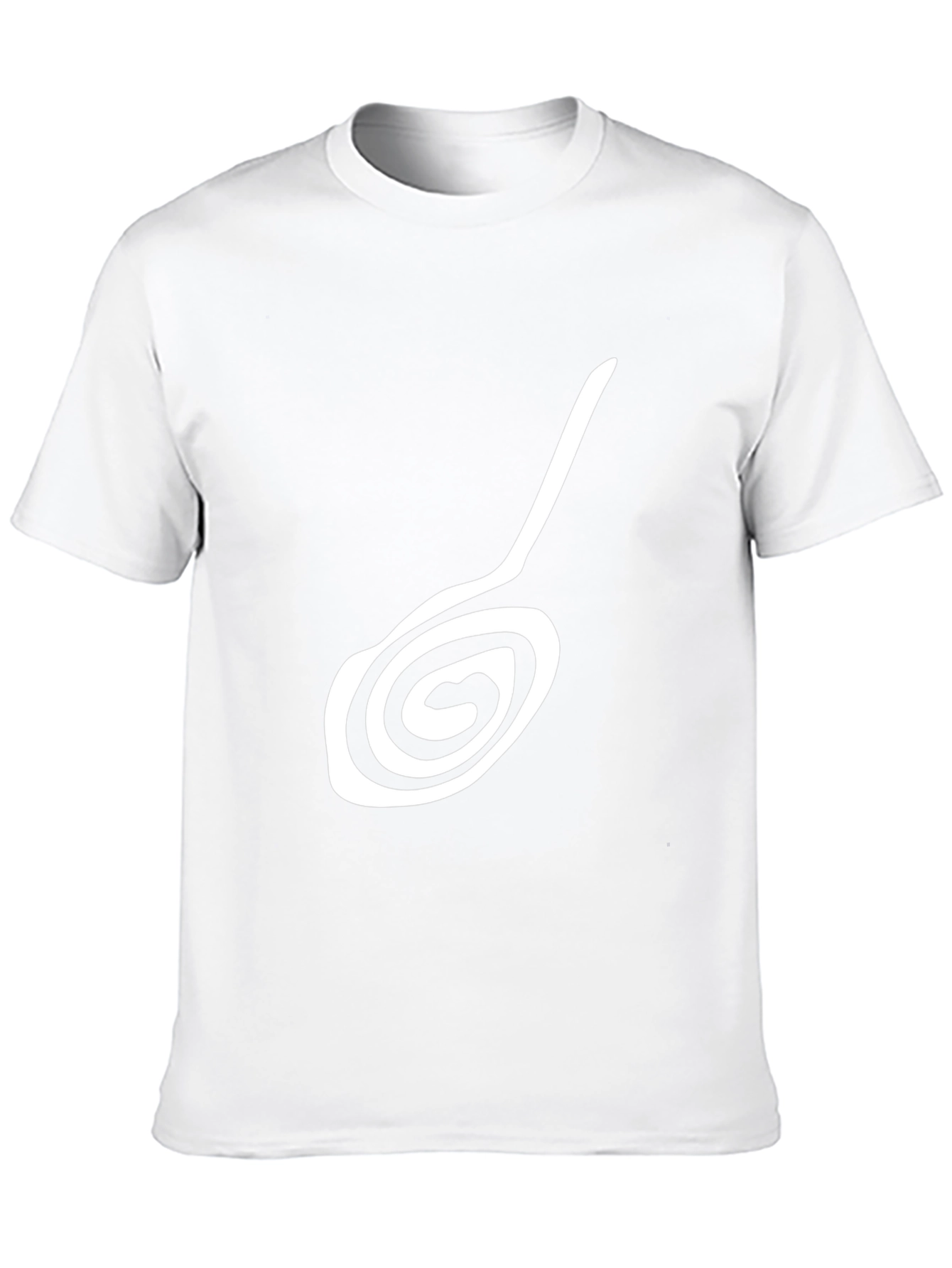 Stylish Black T-Shirt with Unique Abstract Design
