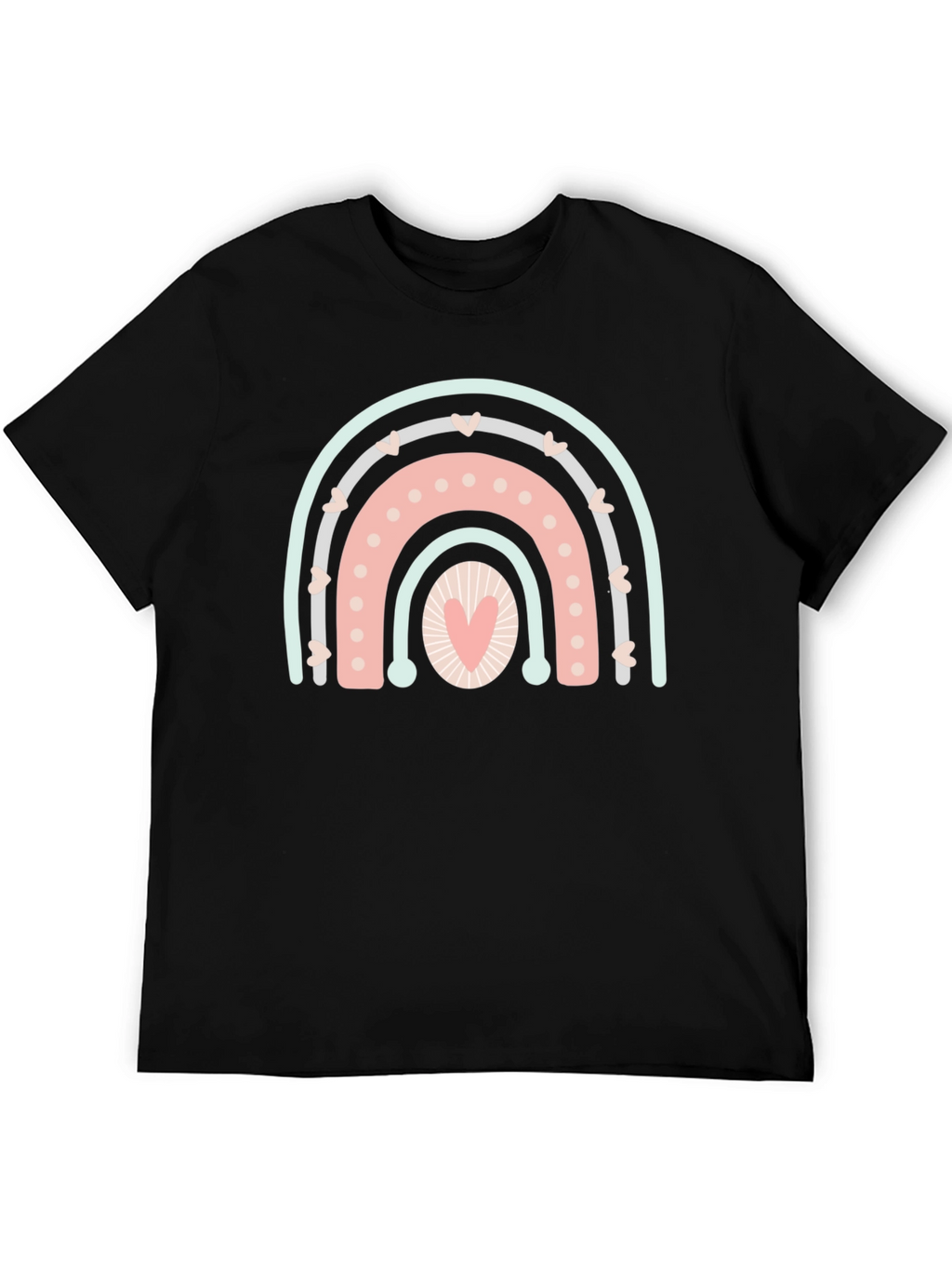 Heart Rainbow Graphic Tee - Unisex