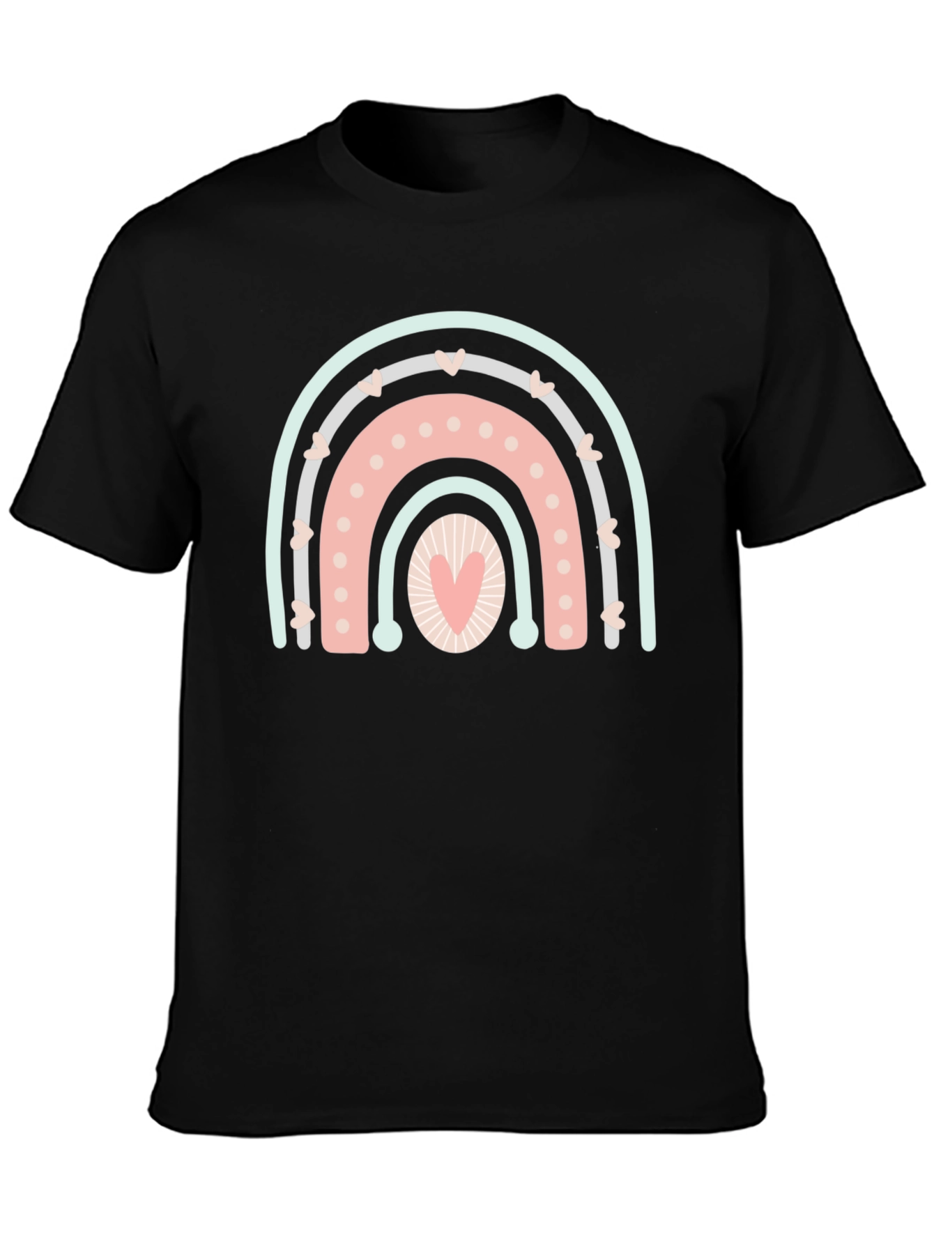 Heart Rainbow Graphic Tee - Unisex