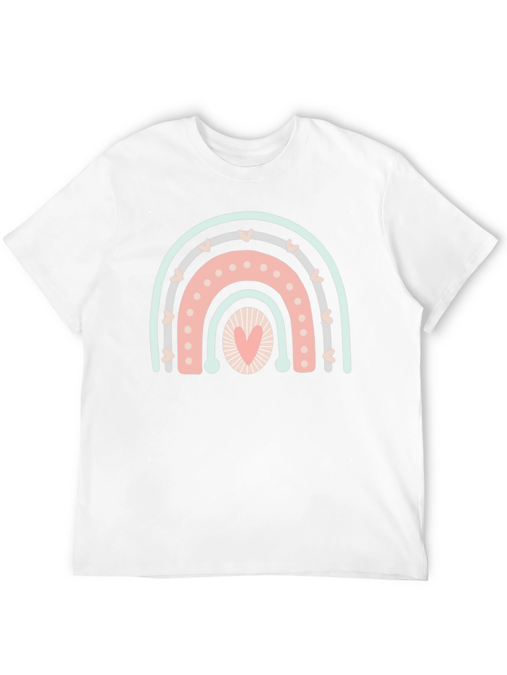Heart Rainbow Graphic Tee - Unisex