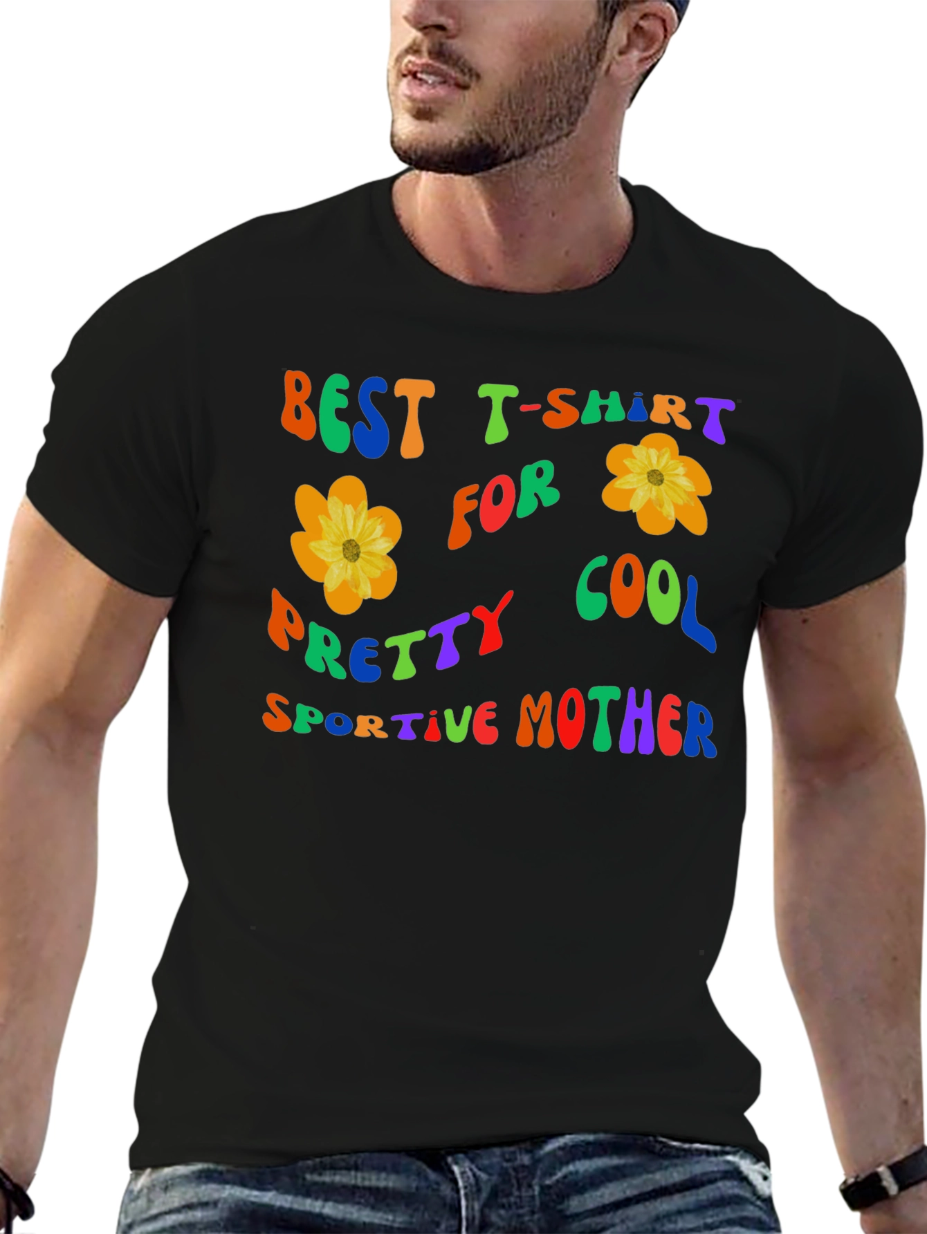 Best Mother T-Shirt: Cool Pretty Sportive Flower Design