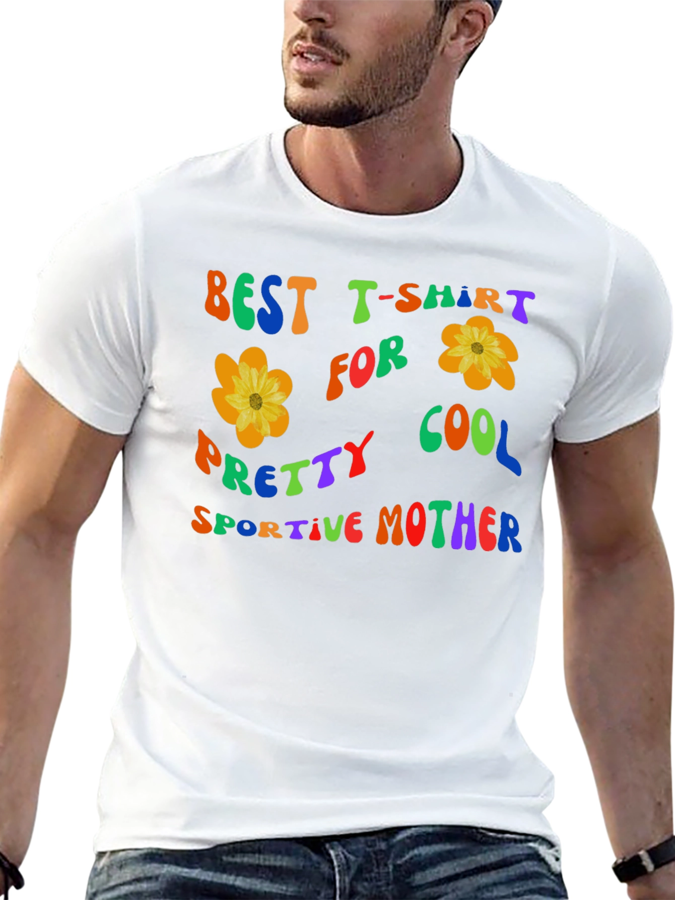Best Mother T-Shirt: Cool Pretty Sportive Flower Design