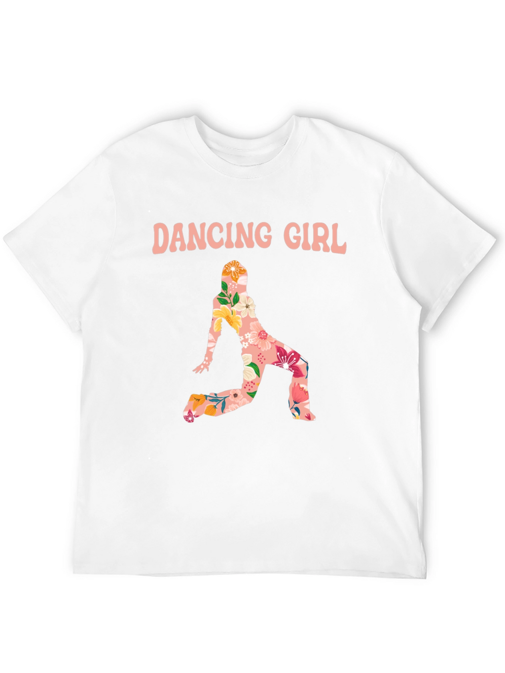 Dancing Girl Floral Print T-Shirt
