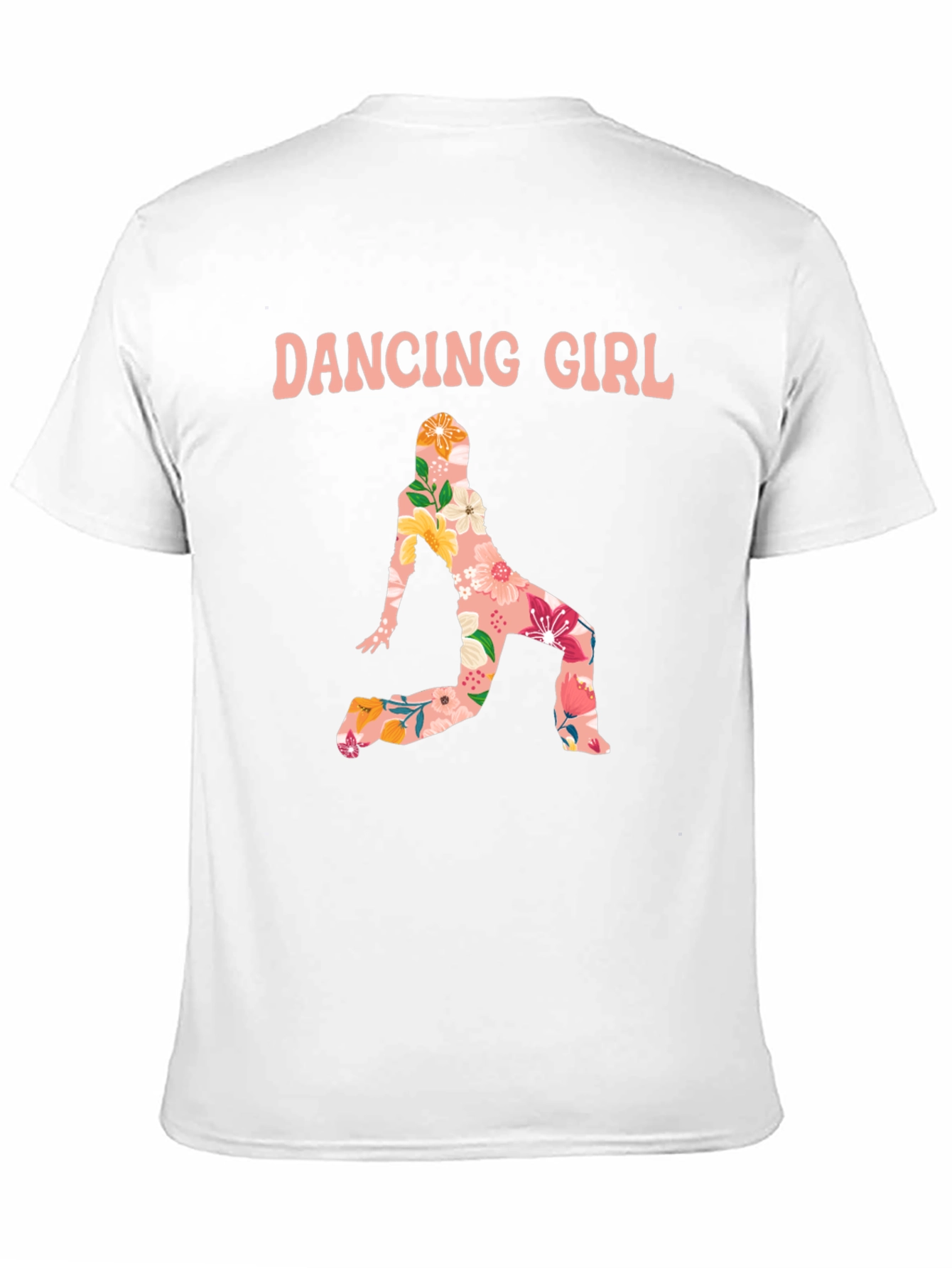 Dancing Girl Floral Print T-Shirt