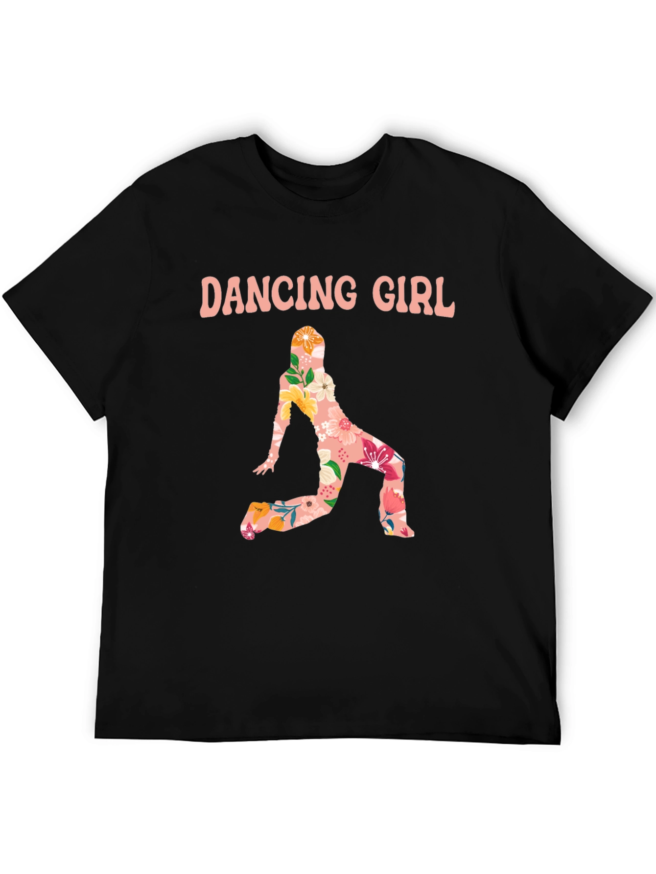 Dancing Girl Floral Print T-Shirt