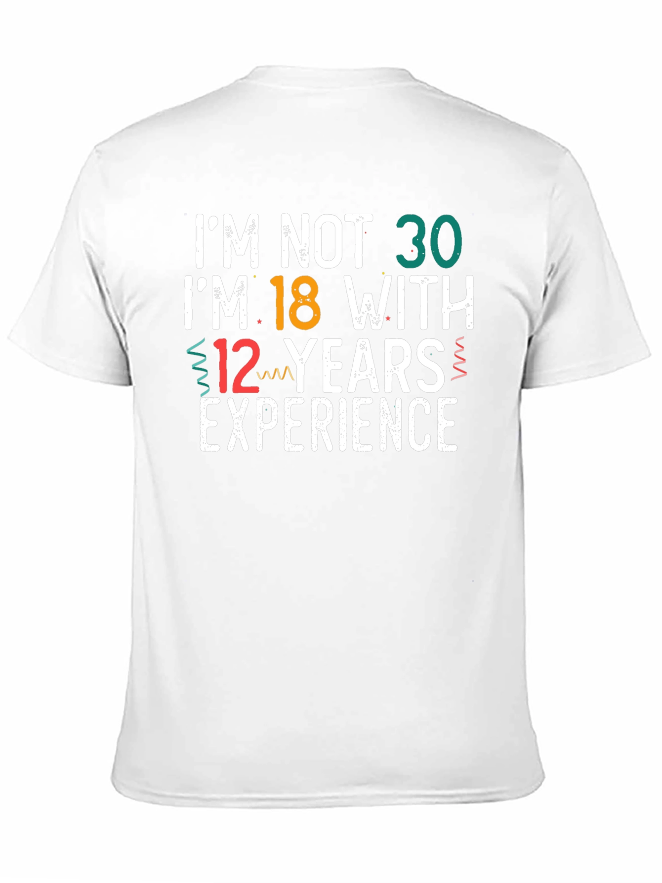 Funny 30th Birthday T-Shirt: 18 with 12 Years Exp