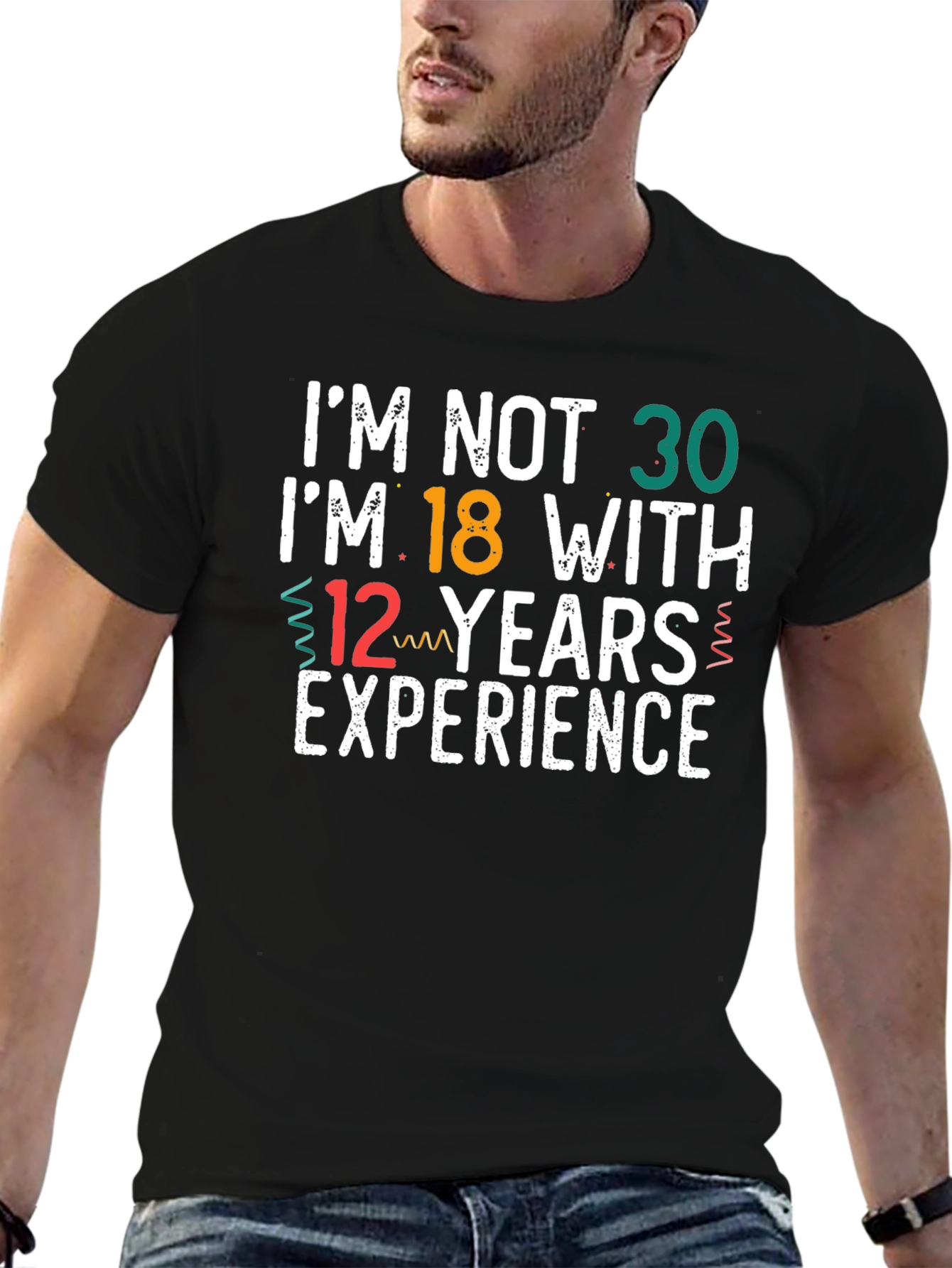 Funny 30th Birthday T-Shirt: 18 with 12 Years Exp