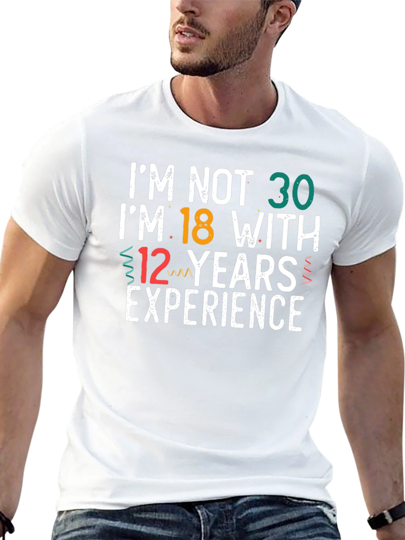 Funny 30th Birthday T-Shirt: 18 with 12 Years Exp