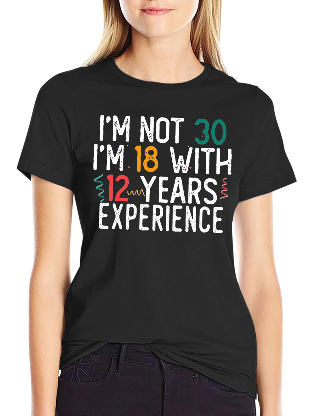 Funny 30th Birthday T-Shirt: 18 with 12 Years Exp