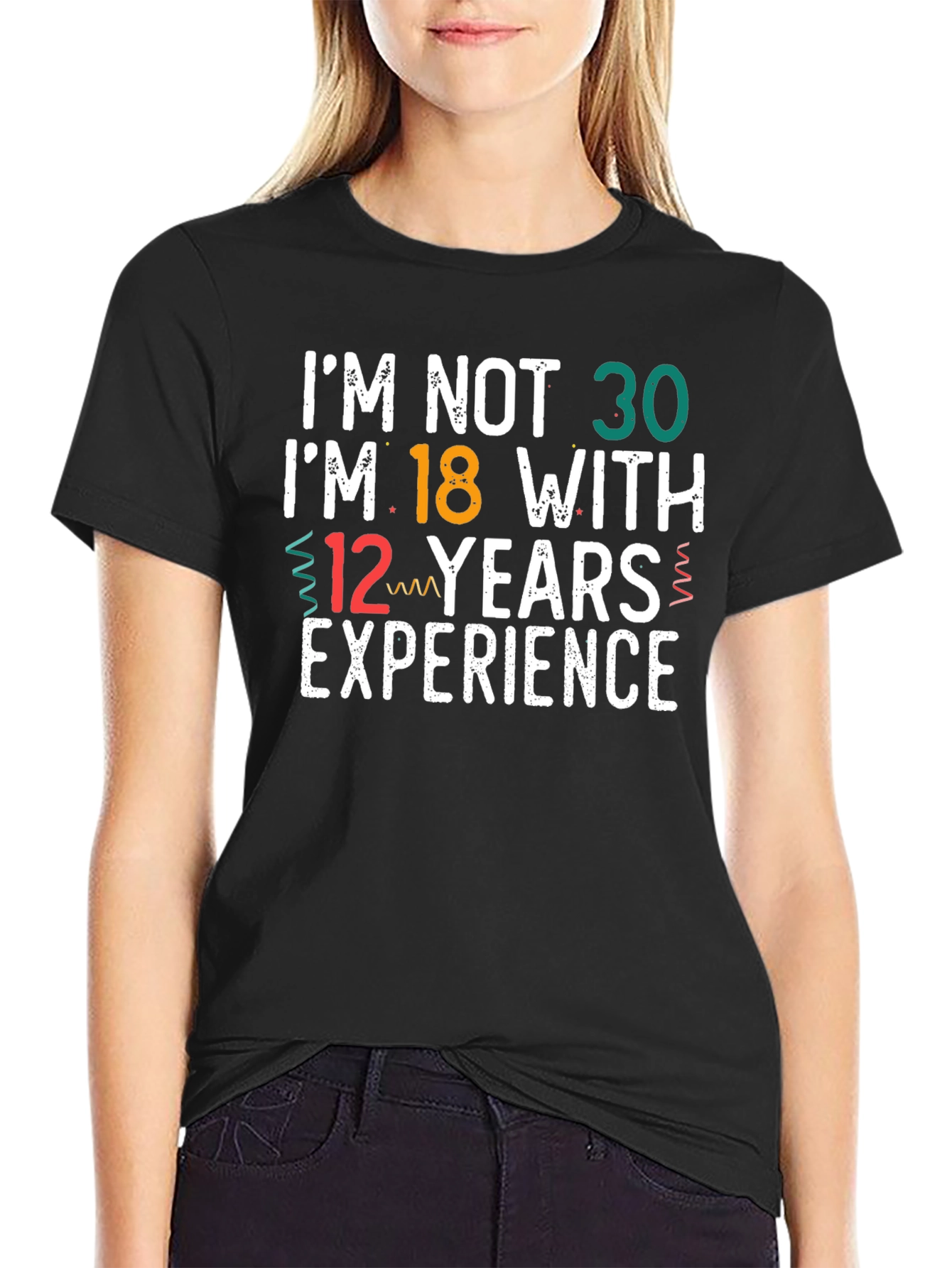 Funny 30th Birthday T-Shirt: 18 with 12 Years Exp
