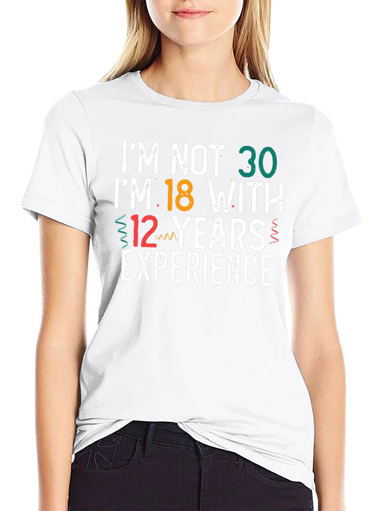 Funny 30th Birthday T-Shirt: 18 with 12 Years Exp