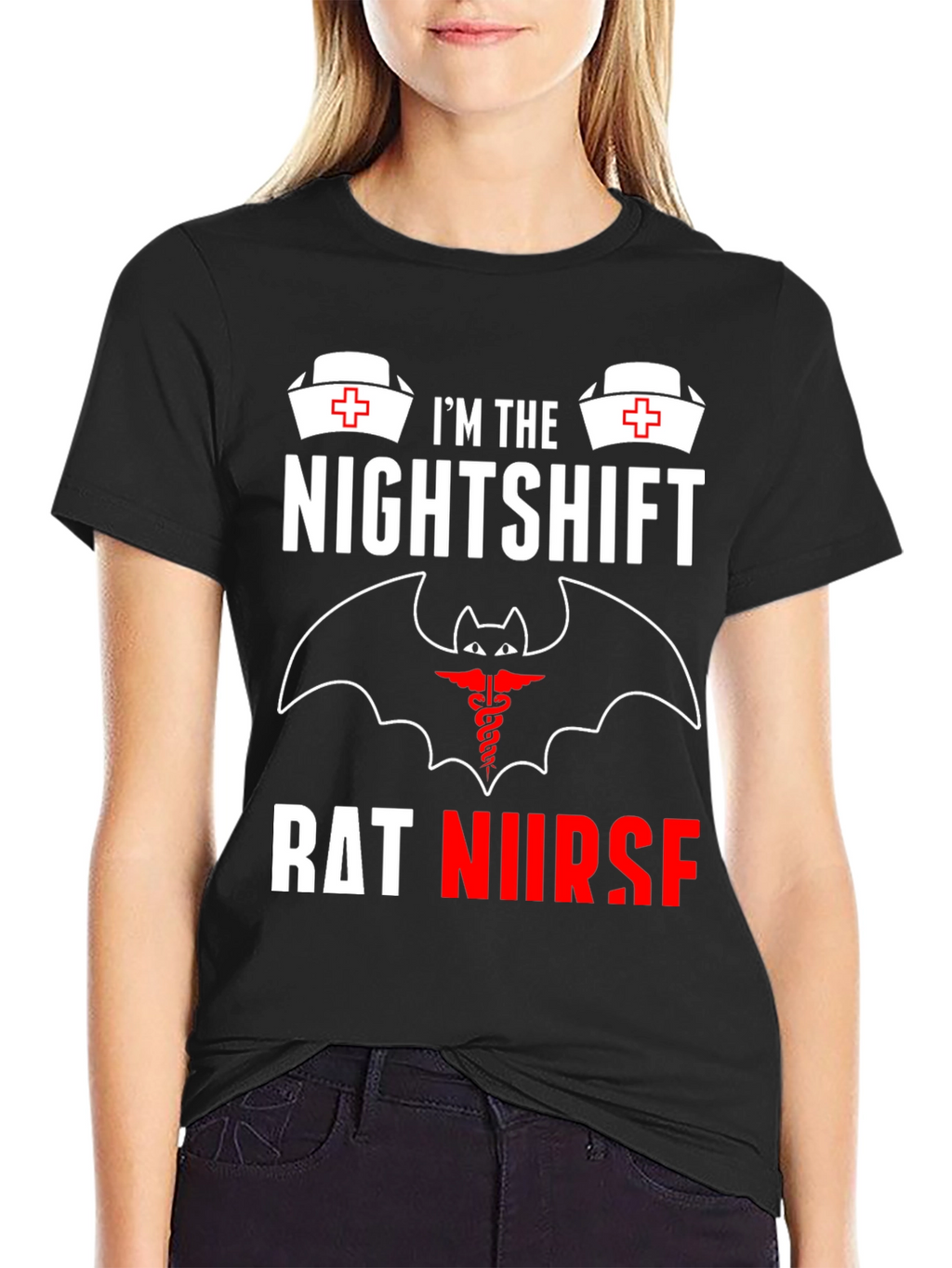 Nightshift Rat Nurse Graphic T-Shirt