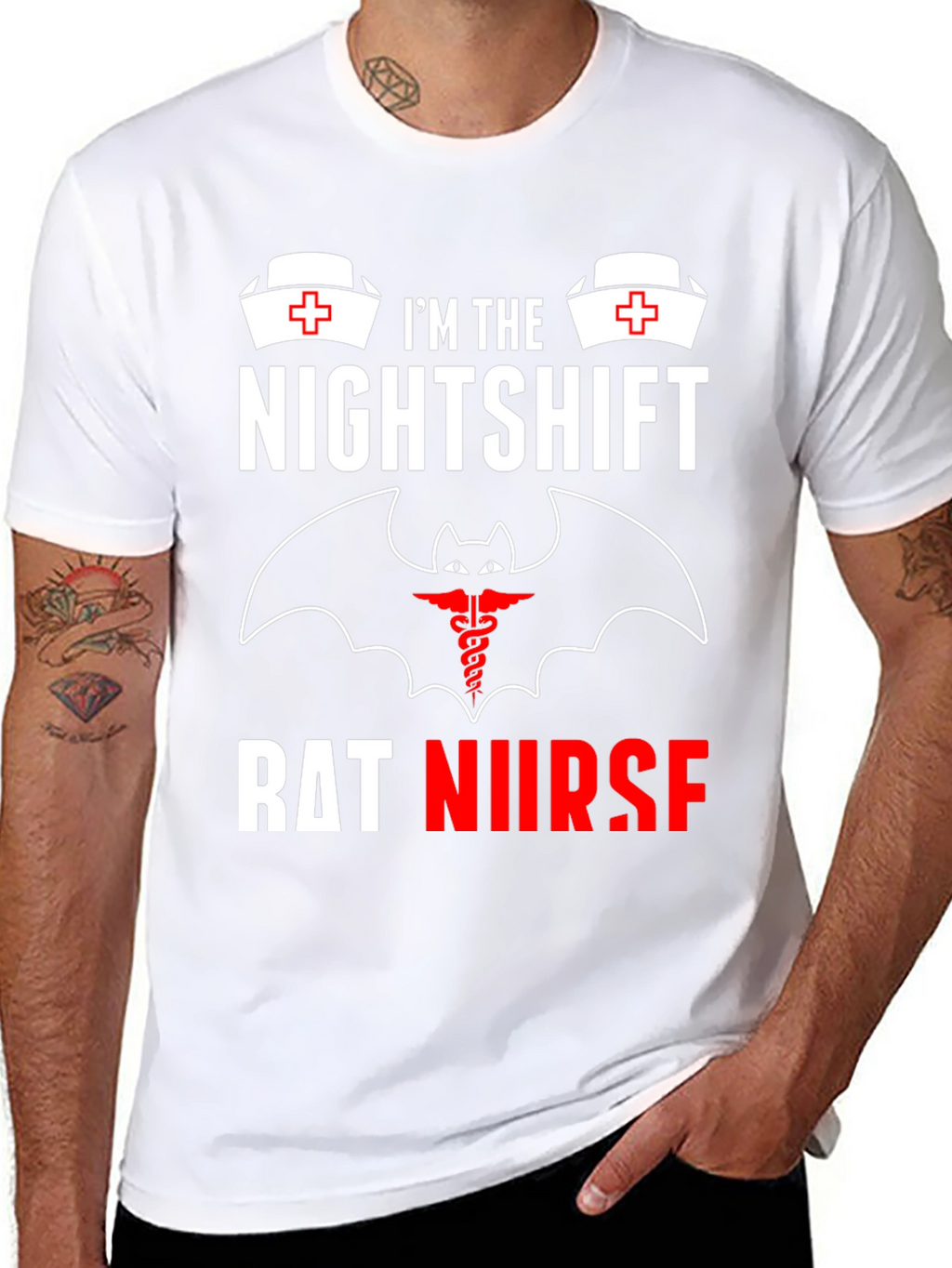 Nightshift Rat Nurse Graphic T-Shirt