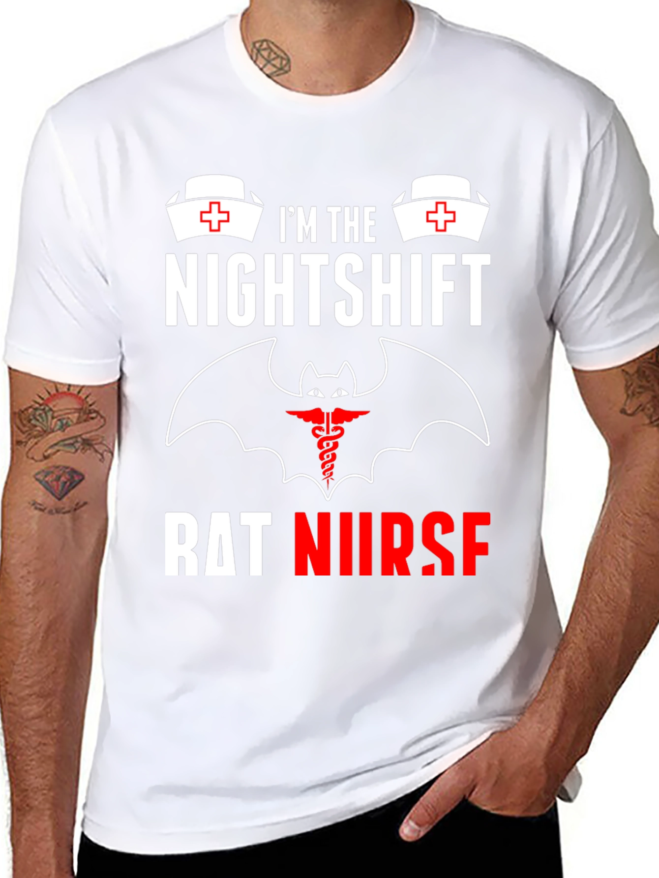 Nightshift Rat Nurse Graphic T-Shirt
