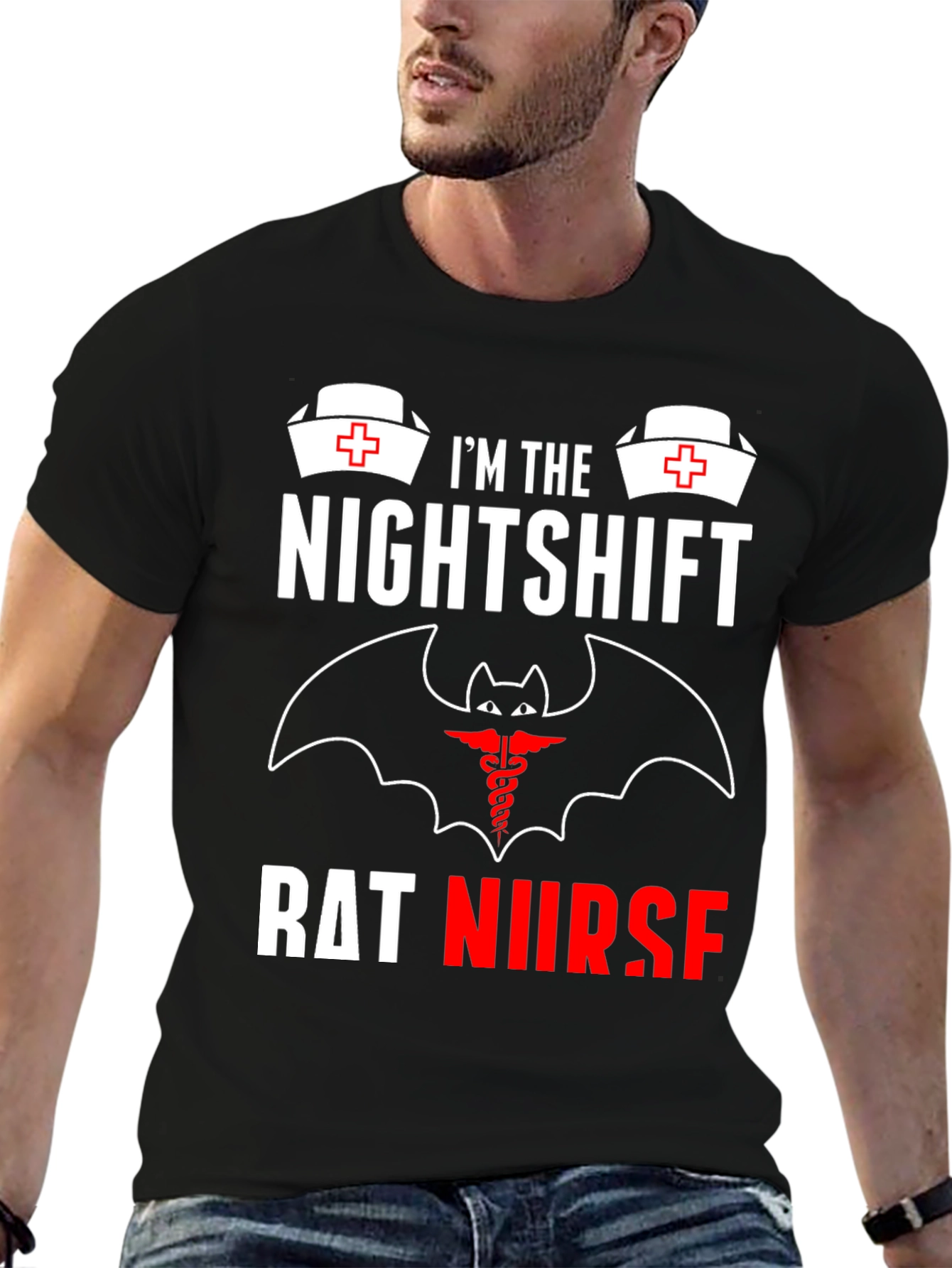 Nightshift Rat Nurse Graphic T-Shirt
