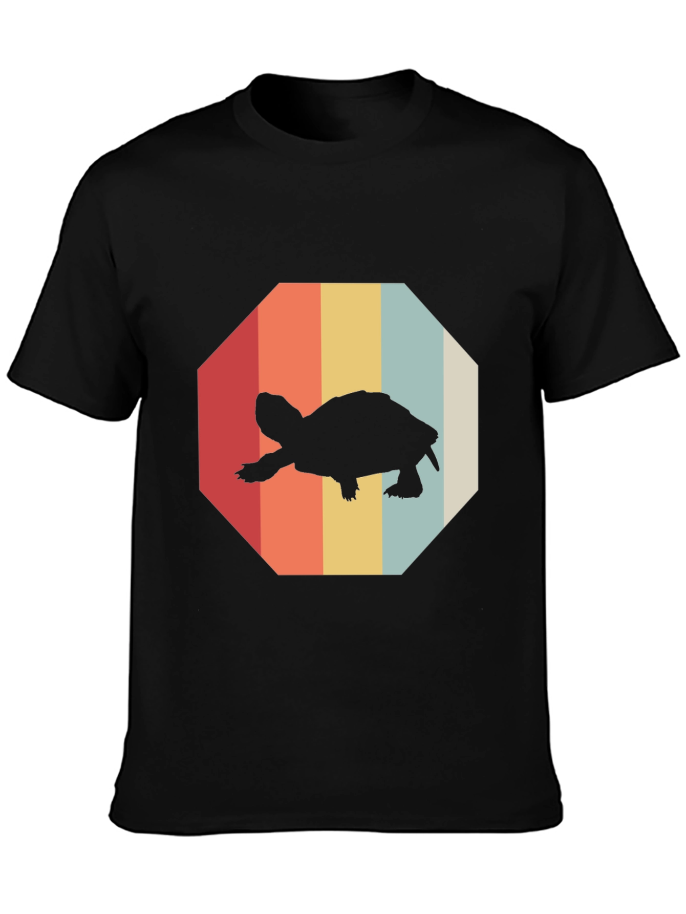 Retro Turtle Graphic Tee - Vintage Style T-Shirt
