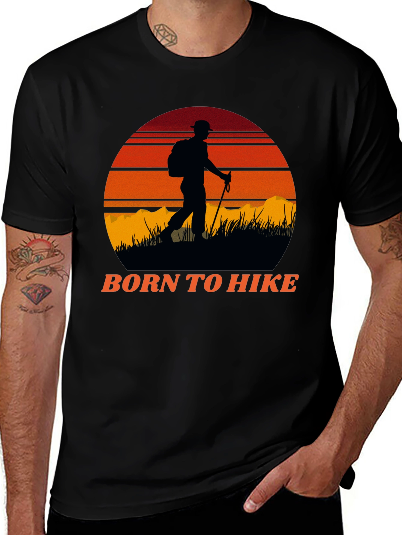 Born To Hike Graphic T-Shirt