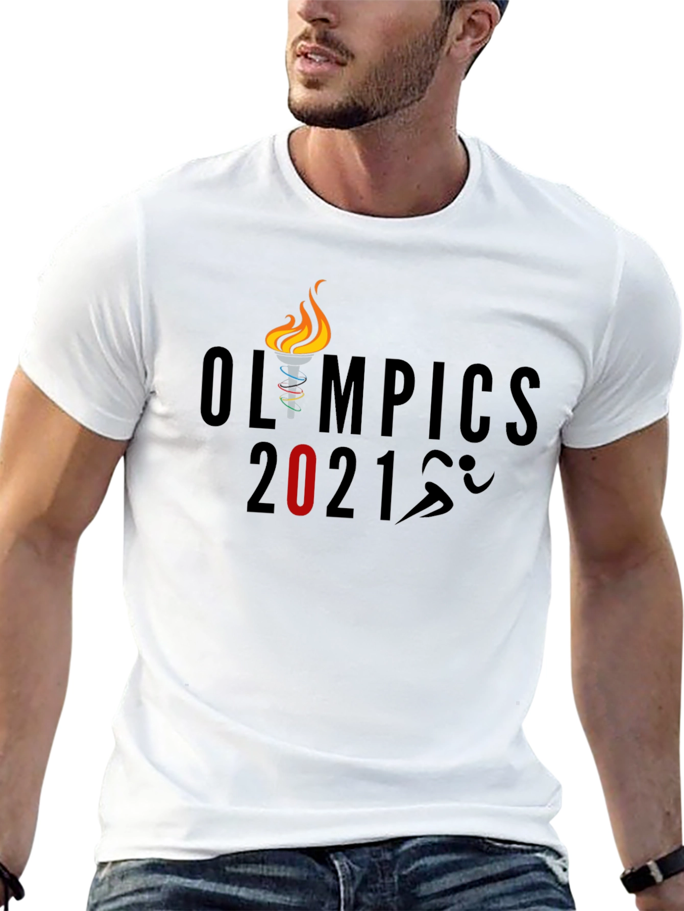 Olympics 2021 Graphic T-Shirt - Black
