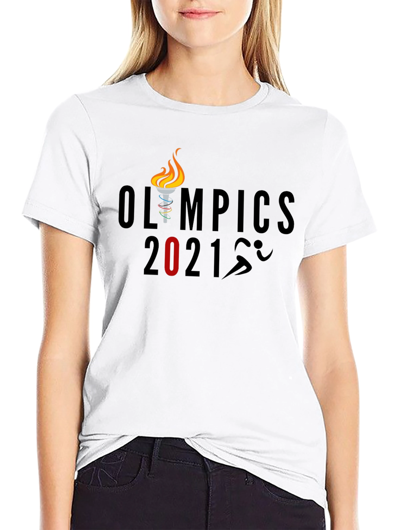 Olympics 2021 Graphic T-Shirt - Black