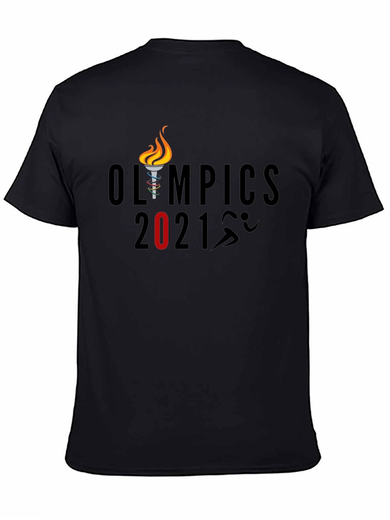 Olympics 2021 Graphic T-Shirt - Black