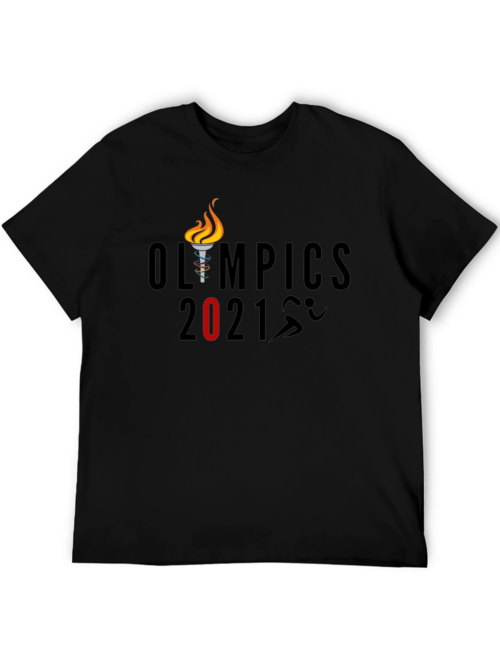Olympics 2021 Graphic T-Shirt - Black