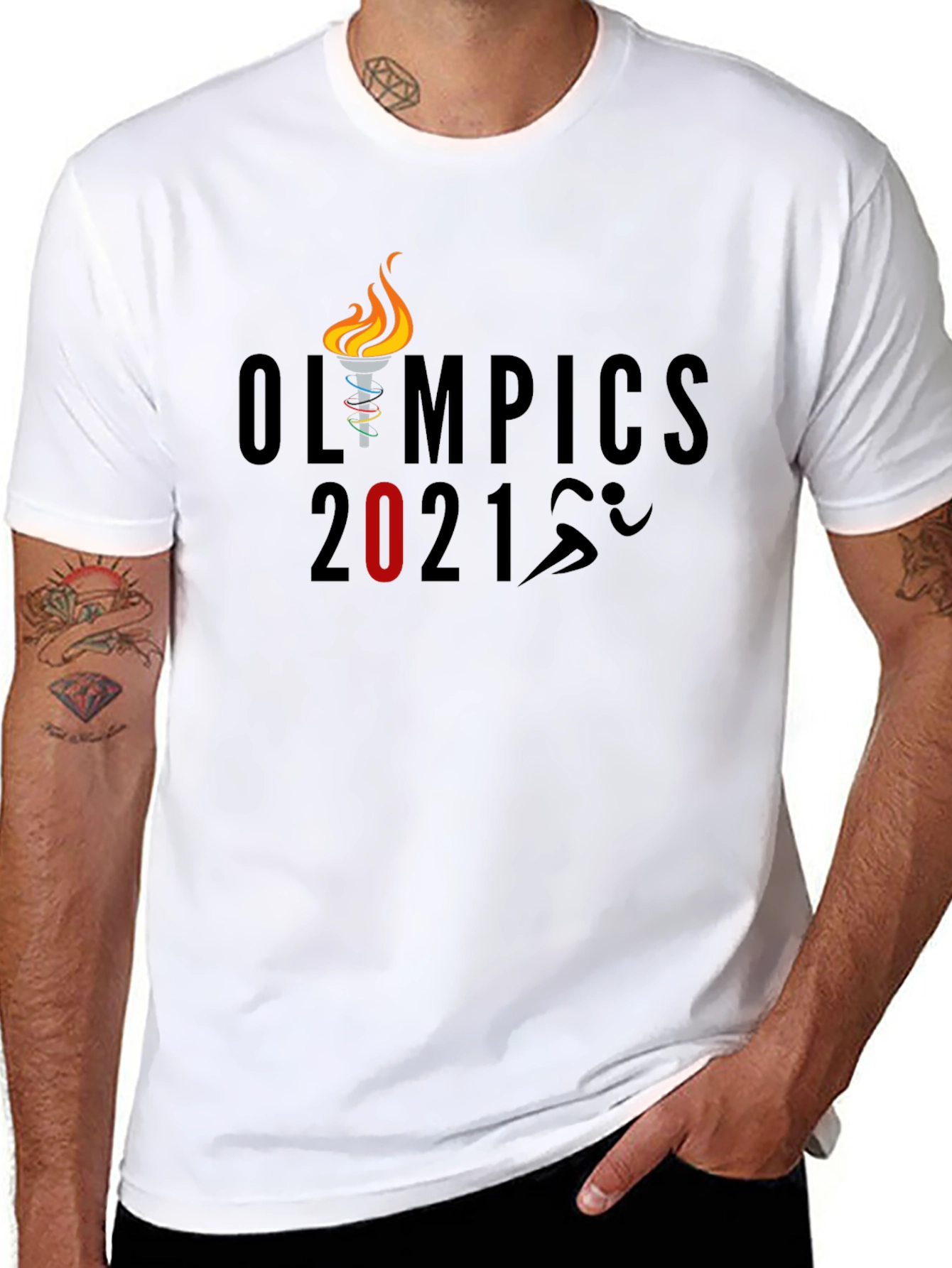Olympics 2021 Graphic T-Shirt - Black