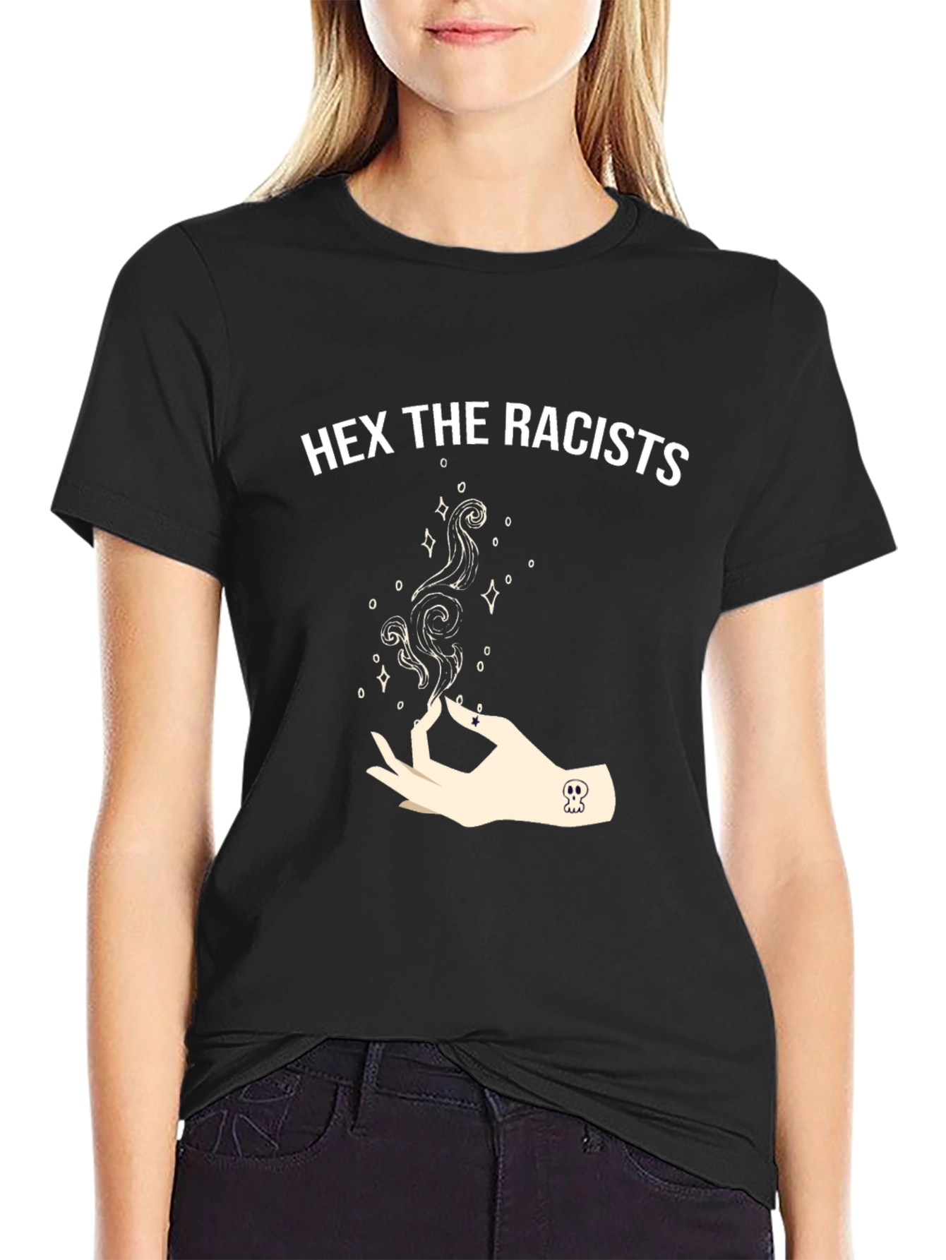 Hex the Racists Graphic T-Shirt