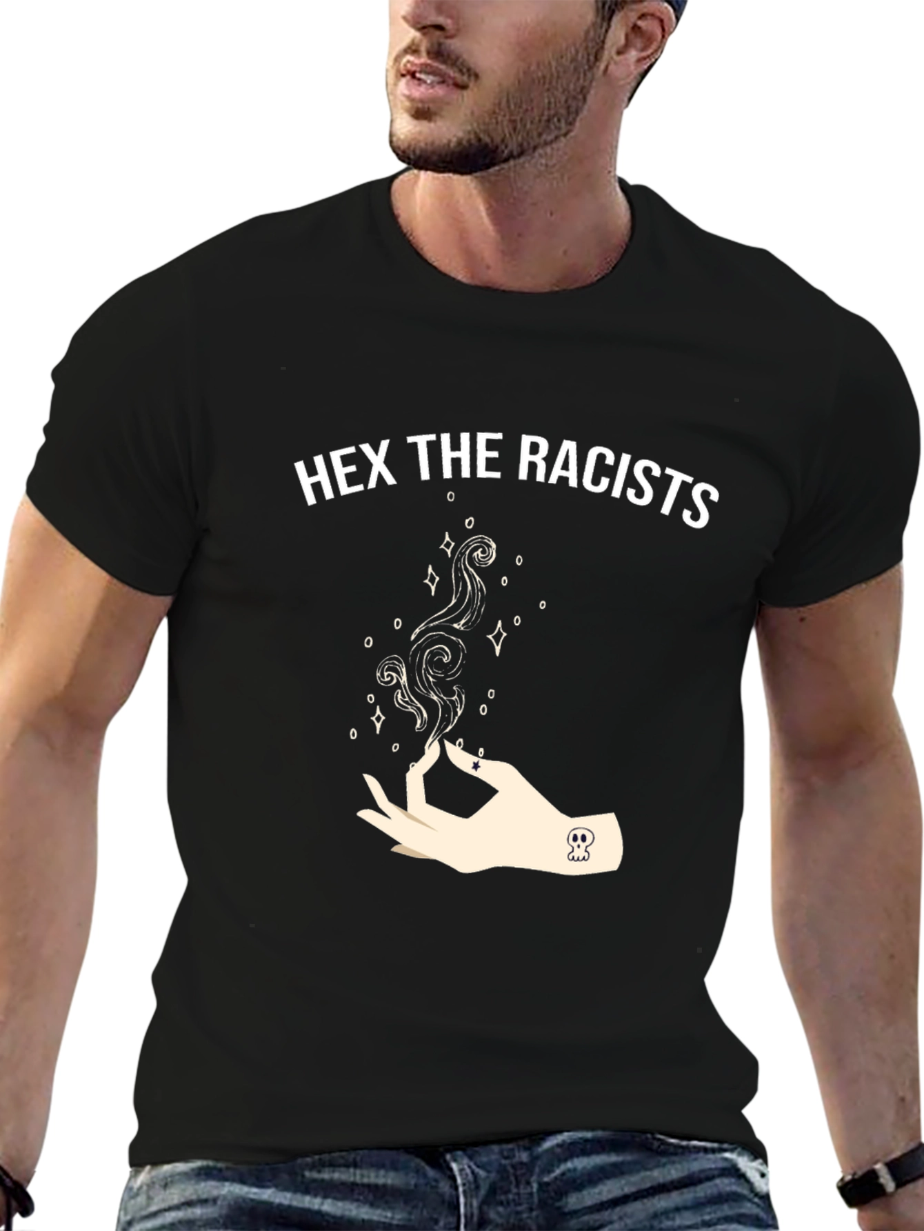 Hex the Racists Graphic T-Shirt