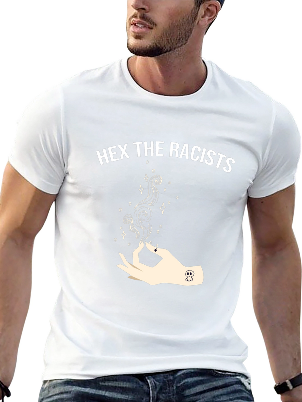 Hex the Racists Graphic T-Shirt