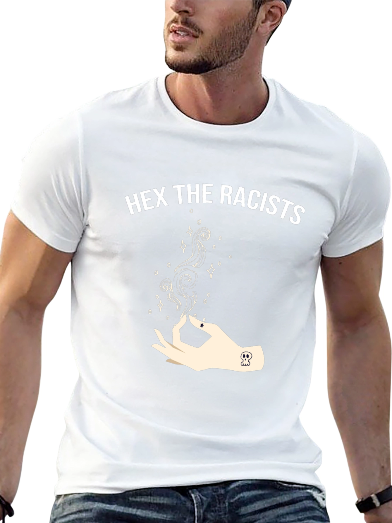 Hex the Racists Graphic T-Shirt