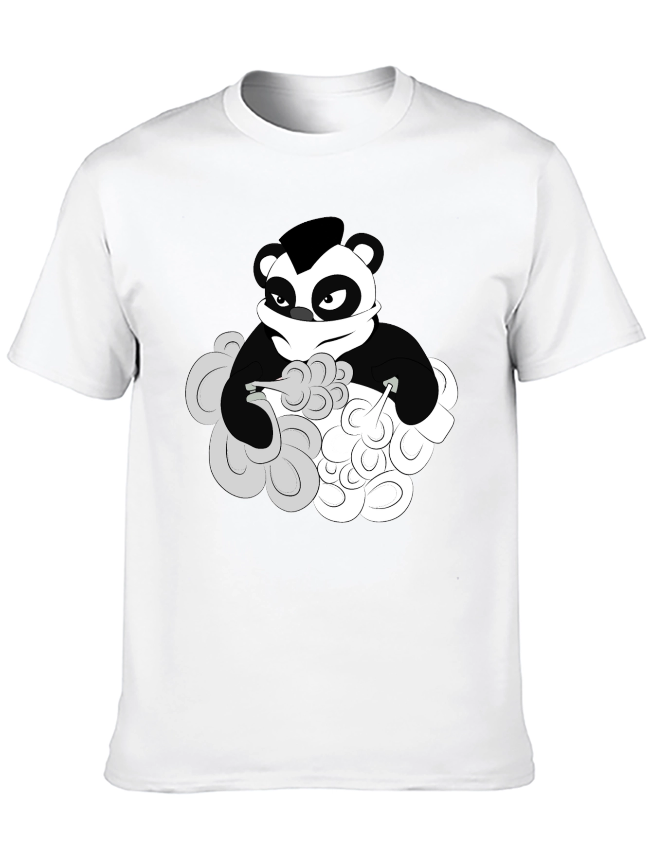 Cool Panda Graphic T-Shirt - Black Cotton Tee