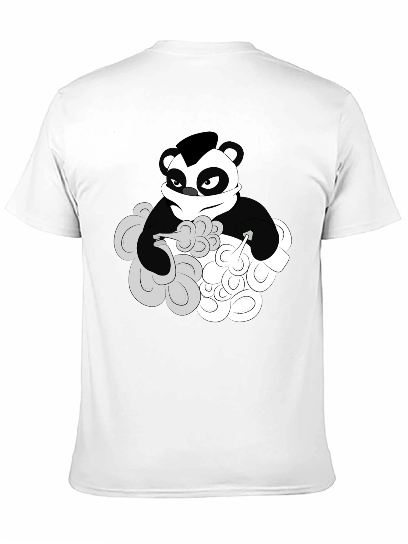 Cool Panda Graphic T-Shirt - Black Cotton Tee