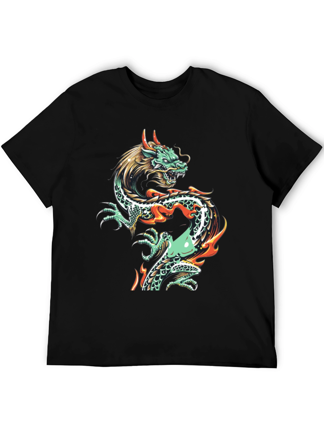 Dragon Graphic Tee - Mens Black T-Shirt