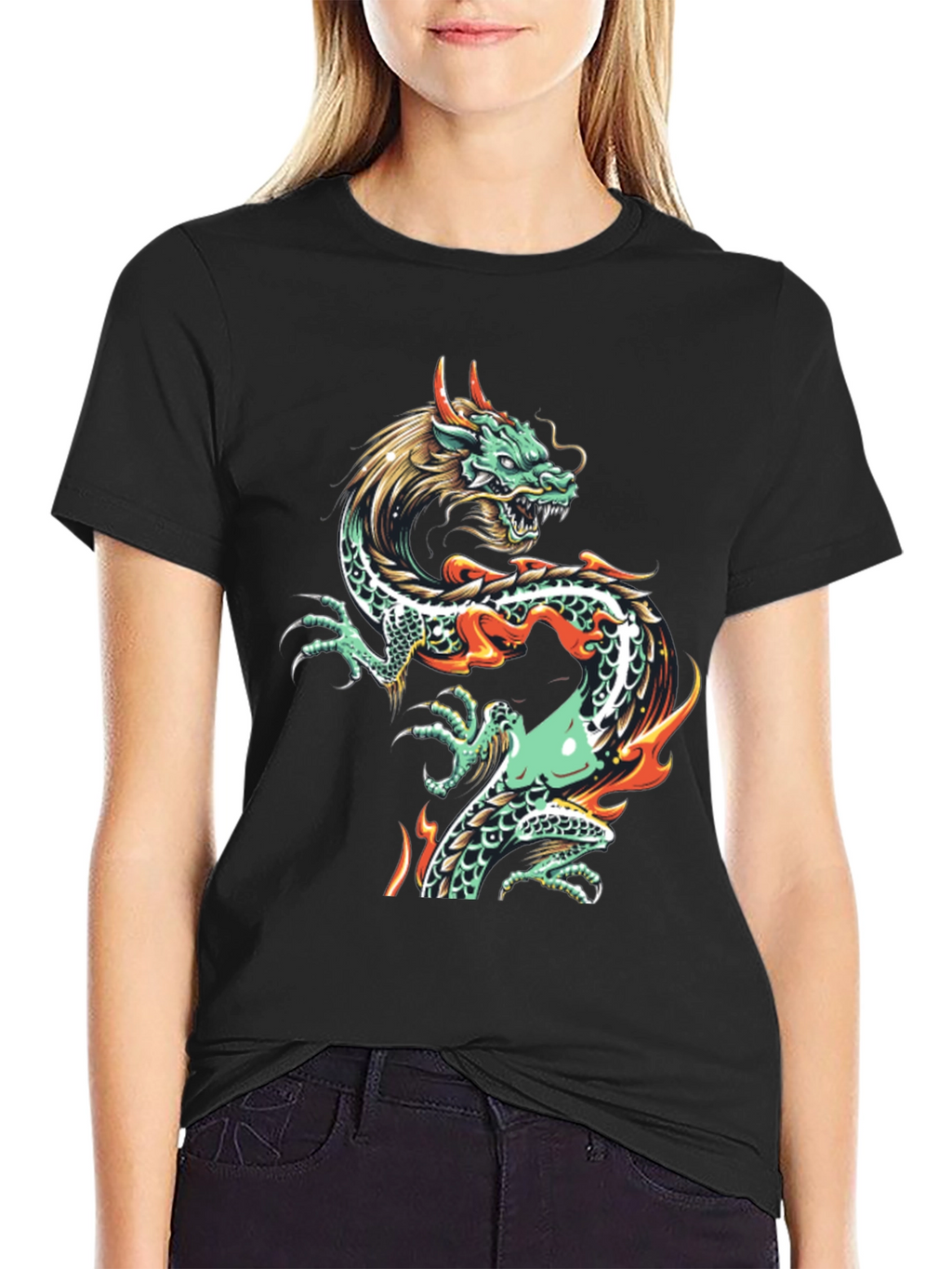 Dragon Graphic Tee - Mens Black T-Shirt