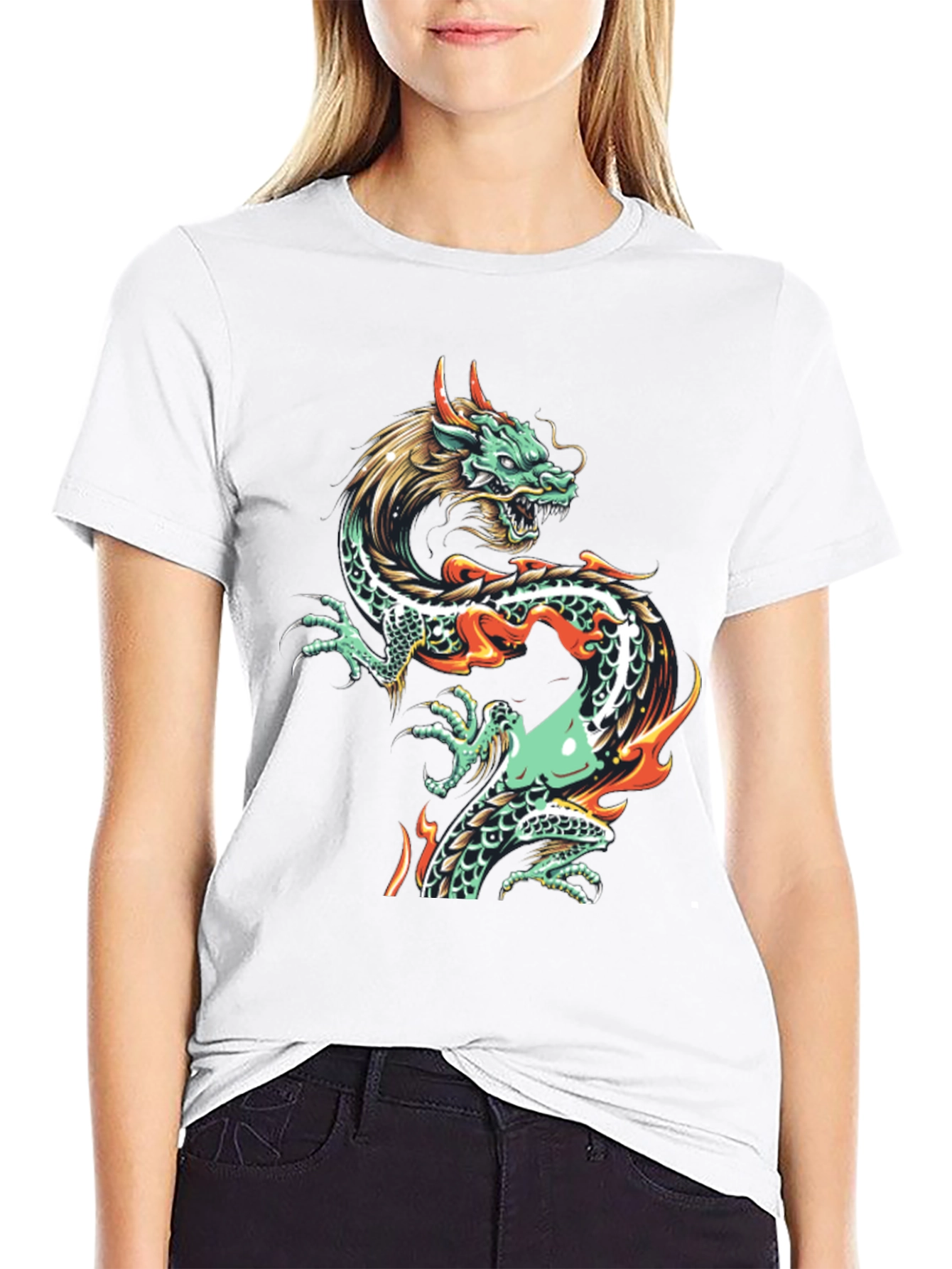 Dragon Graphic Tee - Mens Black T-Shirt